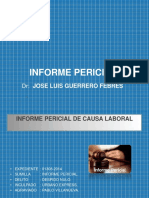 IV Informe Pericial de Causa Laboral