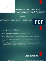 Assignment Model