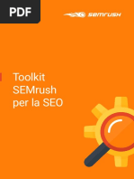 Toolkit semrush per la seo