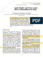 Effect of Organic Matter and Clays on the Biodegradation of Phenanthrene in Soils