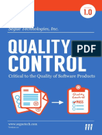Quality Control Critical To The Quality of Software Products