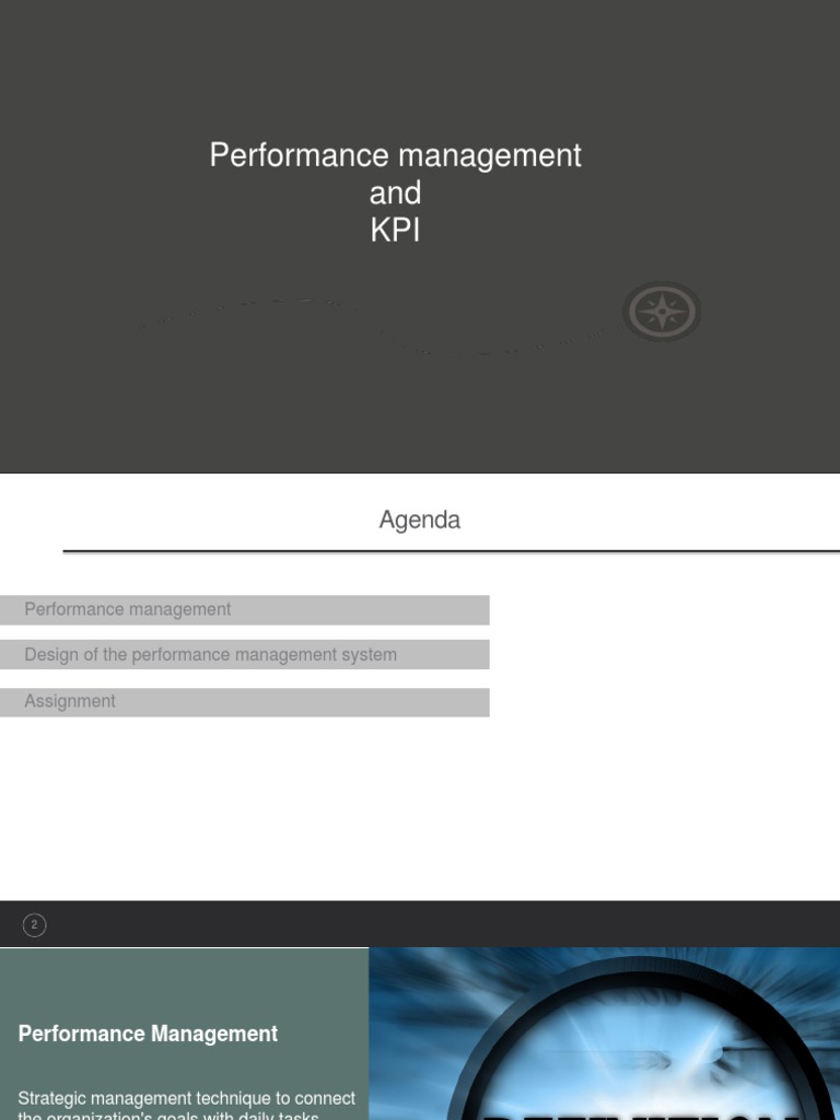 KPIs in Performance Management System | PDF | Performance Indicator ...