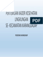 Pertemuan Kader Kesehatan Lingkungan