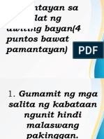 Pamantayan Sa Pagsulat NG Ab