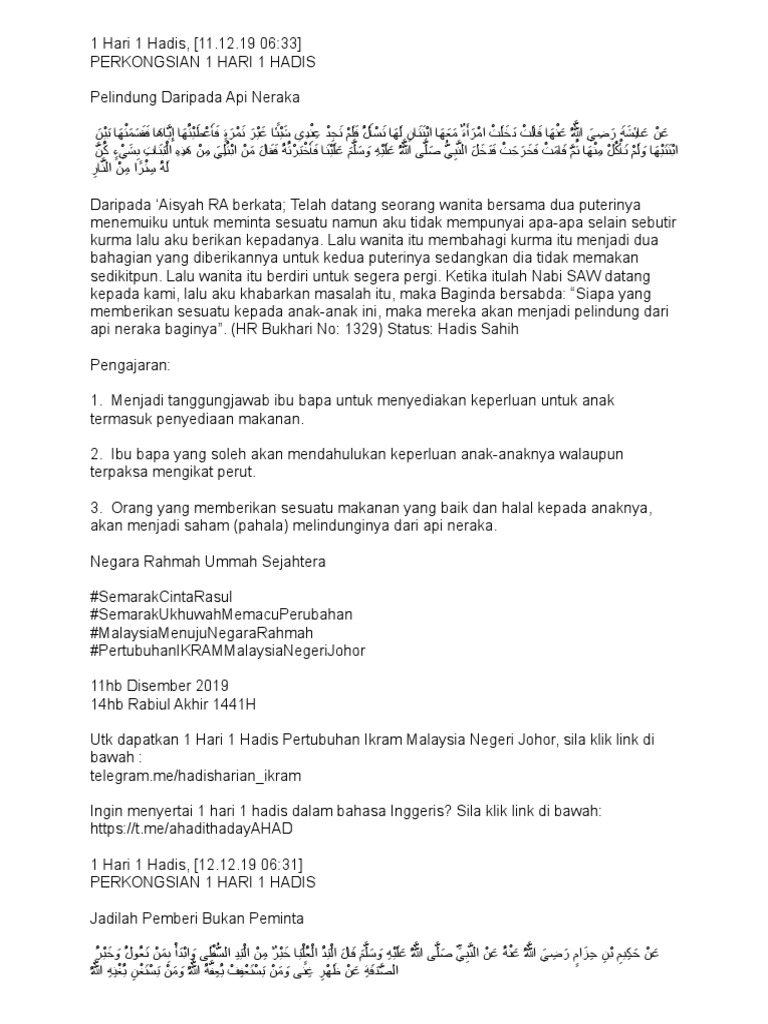 Hadith Harian Pdf