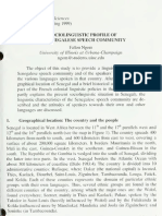 A Sociolinguistic Profile Ofthe Senegalese Speech Community