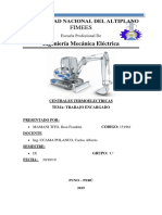 Trabajo encargado de centrales