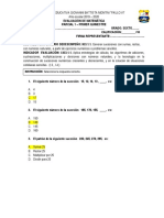 Evaluación de Matemáticas del Primer Quimestre