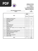 g12 TVL (TOS) - FOOD AND BEVERAGE SERVICES