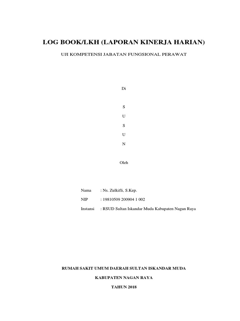 Cover LOG BOOK | PDF