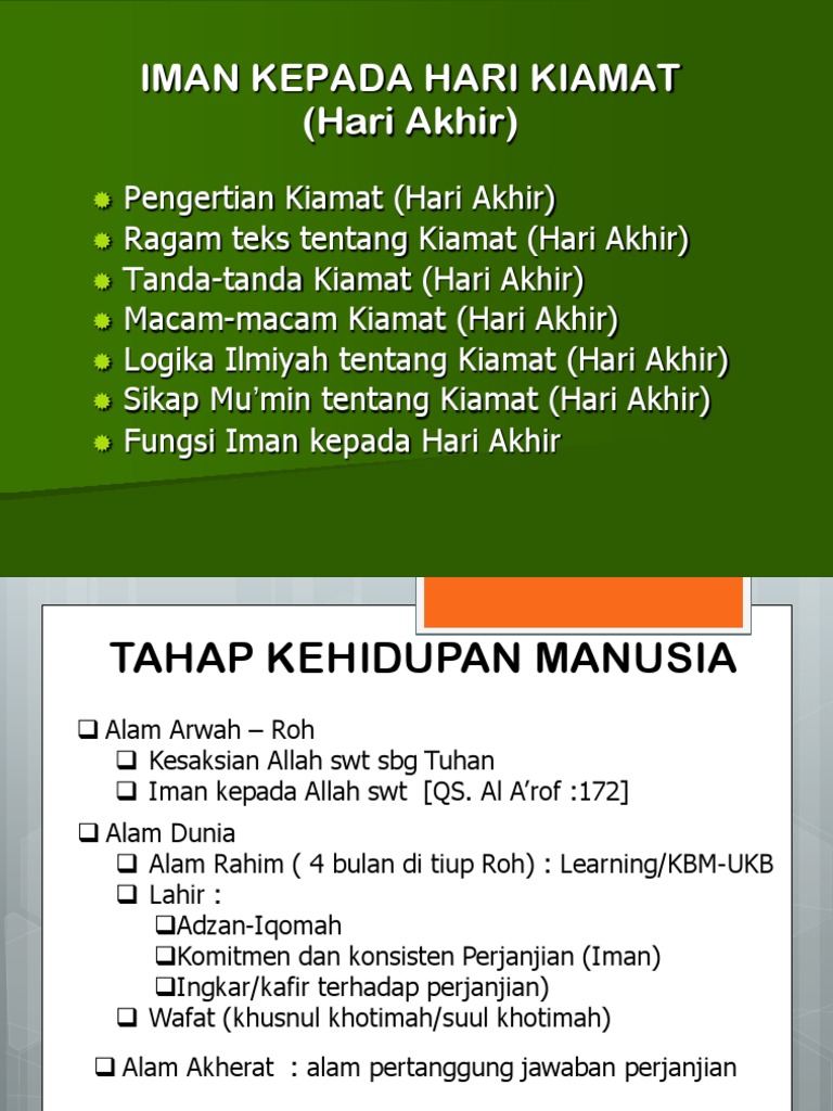 Iman Kepada Hari Kiamat B Pdf