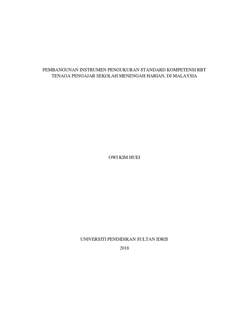 Penulisan Tesis Bab 1 Bab 3 Pdf