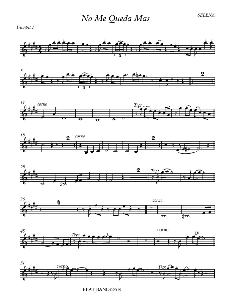 NoMeQuedaMas TP 1 Partitura Completa PDF