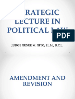 STRATEGIC LECTURE ON POLITICAL LAW