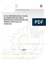 Guía Metodológica para El Diseño de Planes y Prog. de Estudio