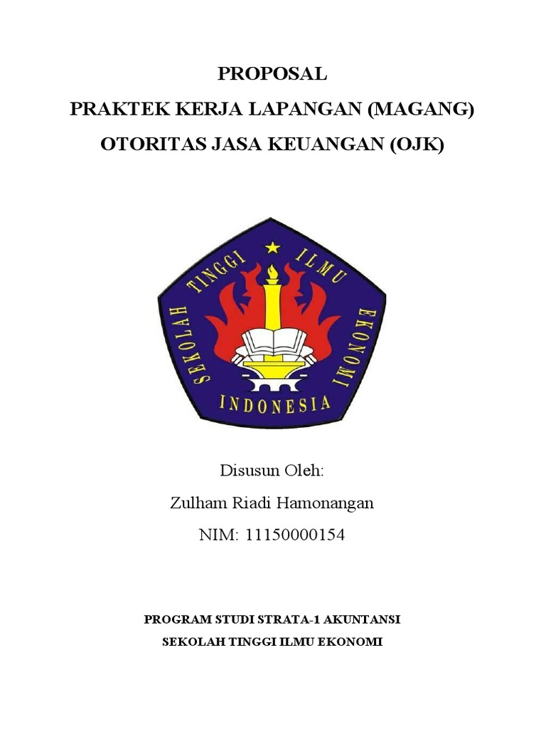 Proposal magang ojk pdf