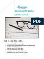 CHORD PROGRESSION Cheat-Sheet