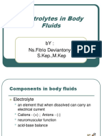 Electrolytes in Body Fluid