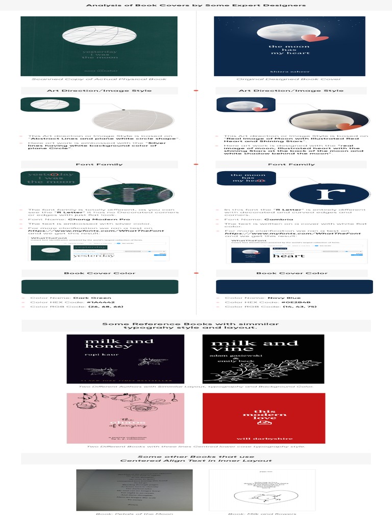 Book Cover Analysis PDF Typography Text