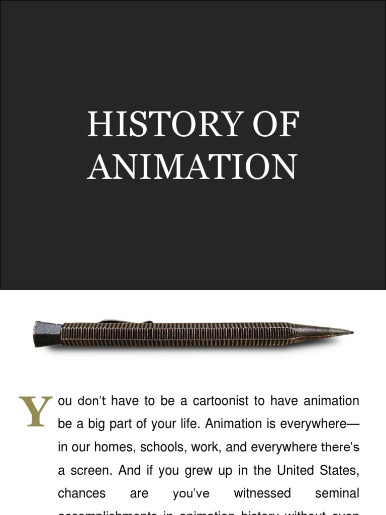 History Of Animation.Pdf , History of animation – VNJQN