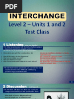 Interchange Level 2 Units 1-2 Test Class