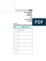 Sample Transmittal