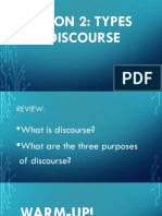 Lesson2 Types of Discourse