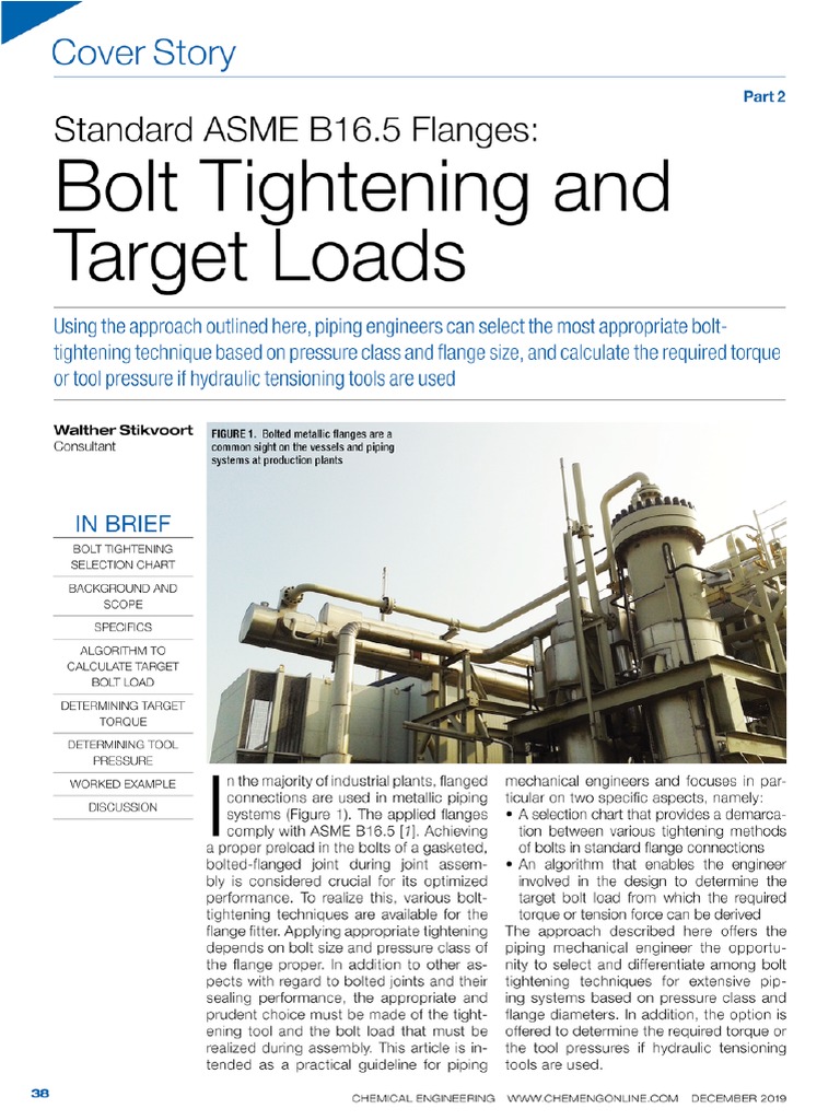 ASME B16.5 Bolt Tightening Guide | PDF | Screw | Mechanical Engineering