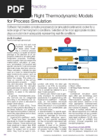 Selecting The Right Thermodynamic Models For Process Simulation PDF