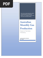 Australian Gas Production - Project On Time Series Forecasting