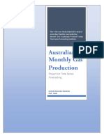 Australian Gas Production - Project On Time Series Forecasting