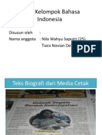 Tugas Kelompok Bahasa Indonesia Biografi