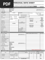 Personal Data Sheet Cs Form No. 212 Revised 2018 | PDF | Passport ...