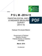 PSLM 2014-15 National-Provincial-District Report PDF