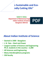 Kailas - 2012 - Towards Sustainable and Eco - Friendly Cutting Oils About Indian Institute of Science PDF