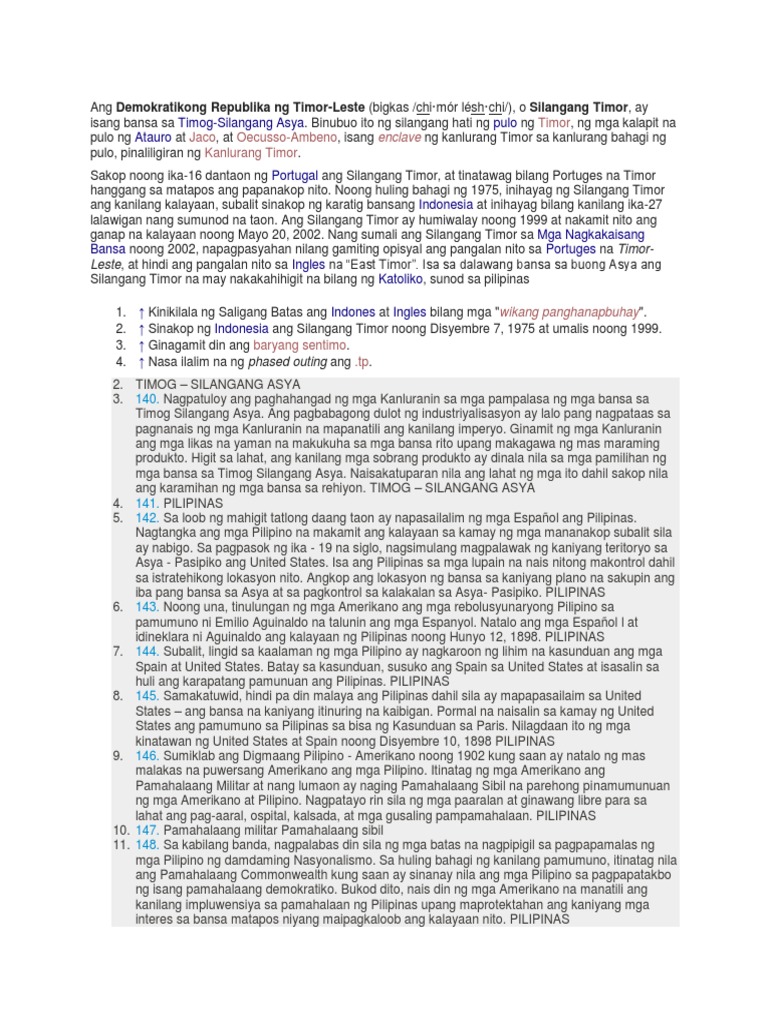 Timog Silangang Asya | PDF