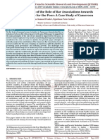 A Legal Analysis of The Role of Bar Associations Towards Access To Justice For The Poor: A Case Study of Cameroon