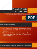 Methods of Data Collection