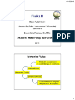 Bahan Kuliah Fisika II (4) MEKANIKA FLUIDA PDF