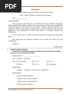 Questionnaire
