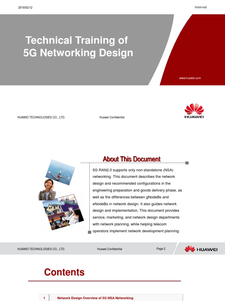 Technical Training Of 5g Networking Design Pdf Computer Network