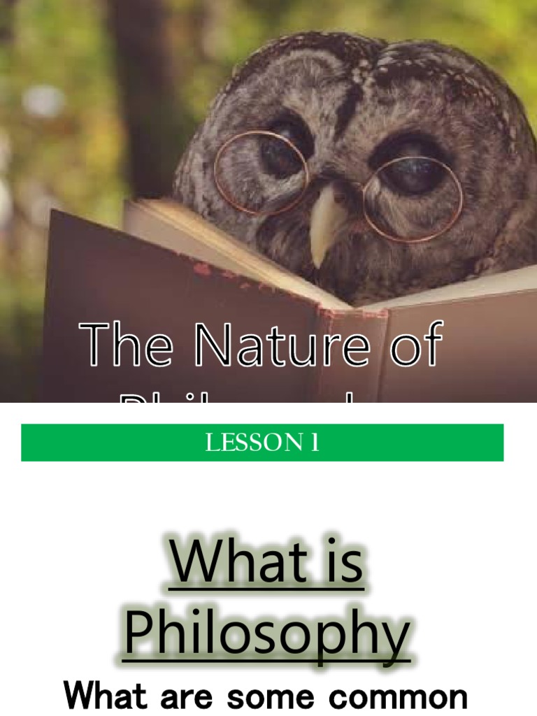 Understanding the Nature of Philosophy | PDF | Epistemology | Knowledge