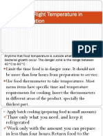 Keeping The Right Temperature in Food Preparation