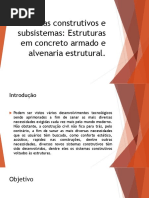 APRESENTAÇÃO - SISTEMAS CONSTRUTIVOS