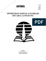 Tugas 3 PPKN Pemilihan Kepala Daerah Secara Langsung