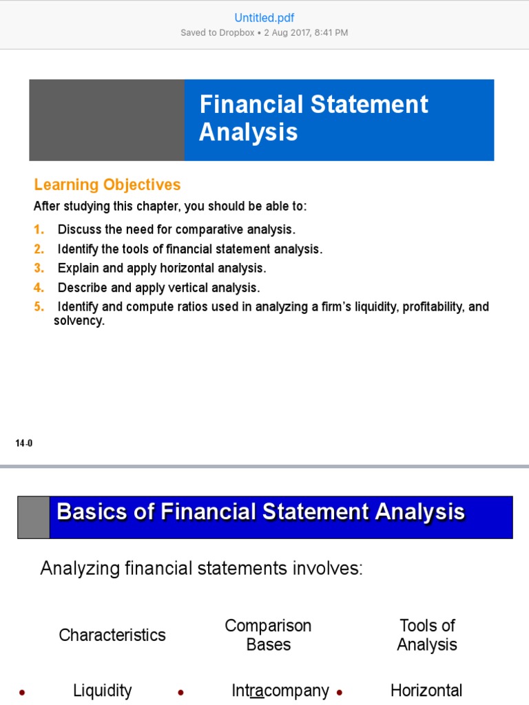 Horizontal and Vertical Ratio Analysis PDF Revenue Financial