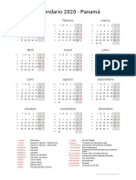 Calendario 2020 PDF