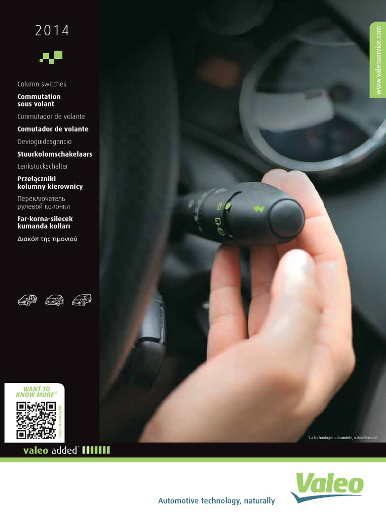 Valeo Column Switches For Passenger Cars Lcvs 2014 Catalogue 956218 2 | Pdf | Renault | Industrie Automobile