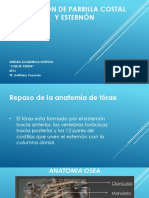 Posición de Parrilla Costal y Esternón