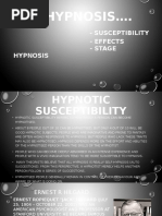 Hypnotic Susceptibility PPT!!!